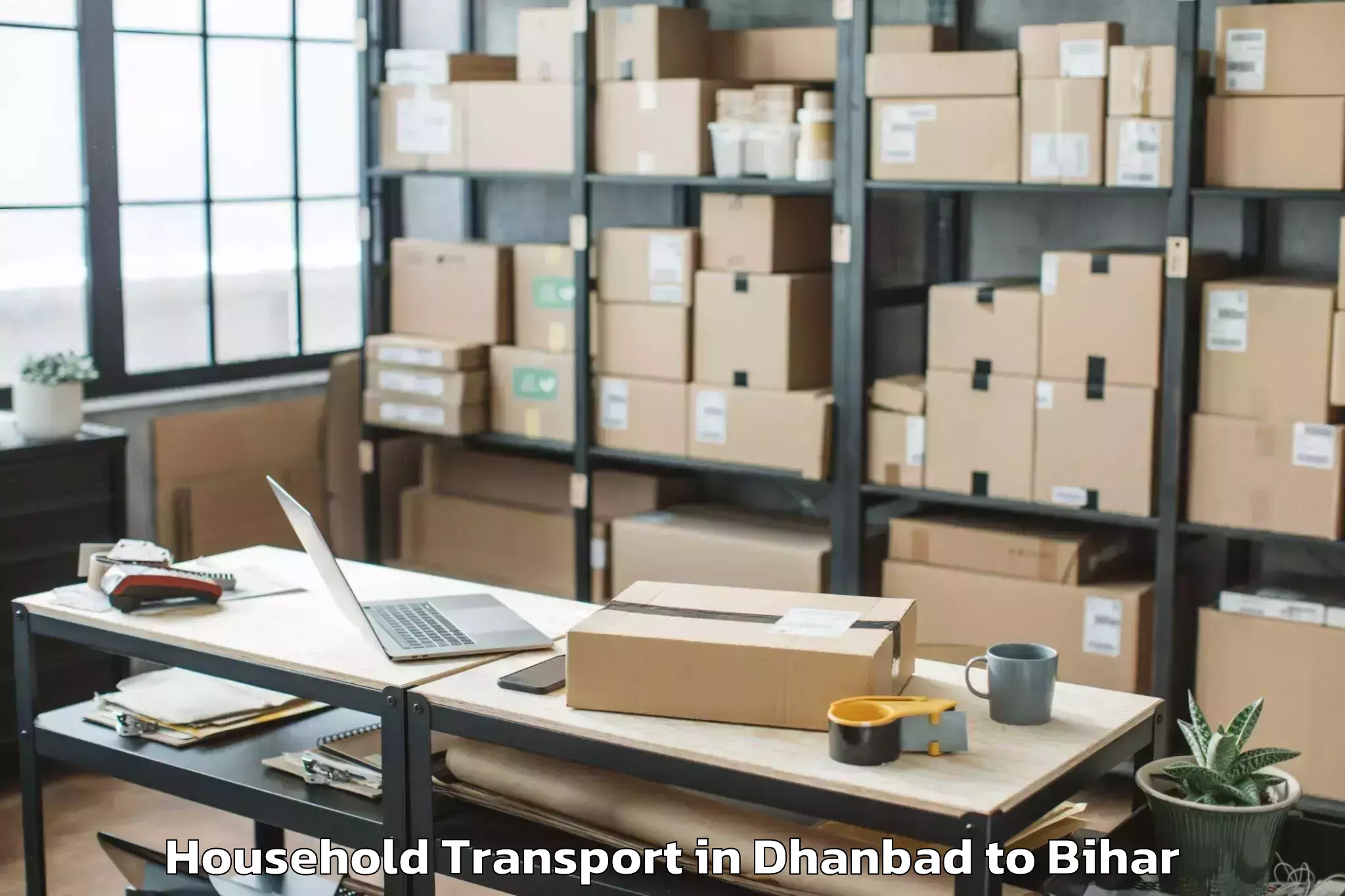 Book Dhanbad to Parwalpur Household Transport